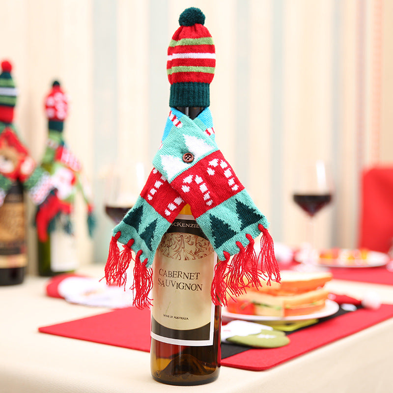Wholesale New Christmas Hats, Scarves, Wine Bottle Decorations