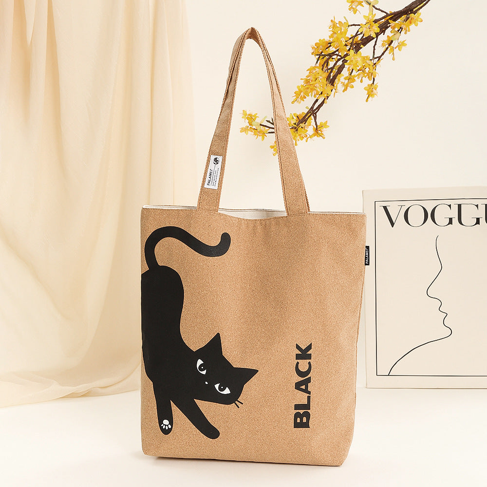 Wholesale Eco-friendly cork shoulder tote bag bohemian style