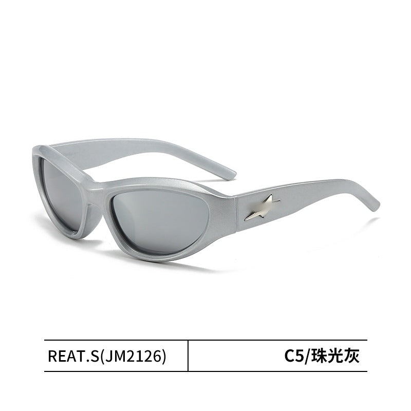 Wholesale Cyberpunk sunglasses star sunglasses men and women