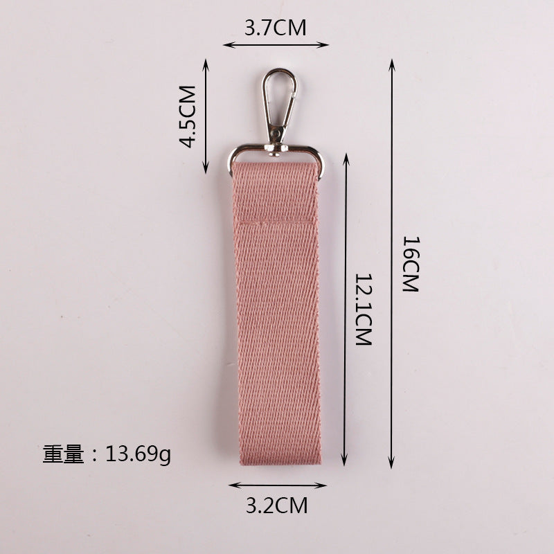 Wholesale Korean version ins style pure color canvas keychain