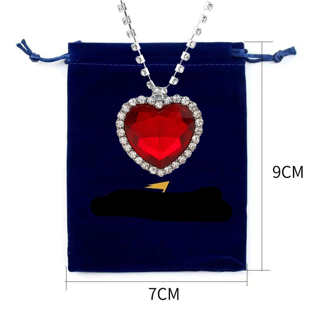 Wholesale Women' s Ocean Heart Blue Necklace