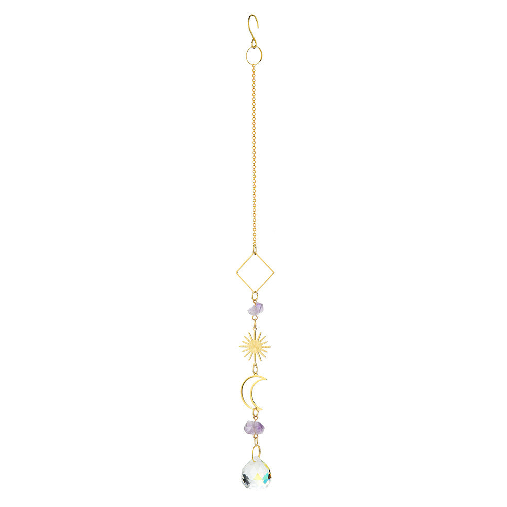 Wholesale garden decoration dream amethyst sun moon stars Wind Chimes