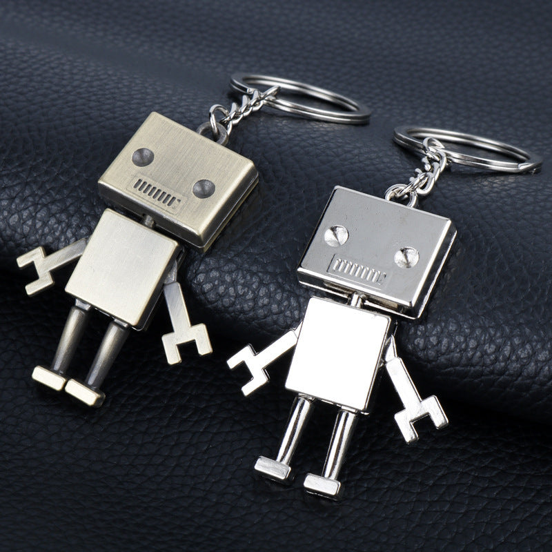 Wholesale Simple Cartoon Cute Robot Retro Keychain