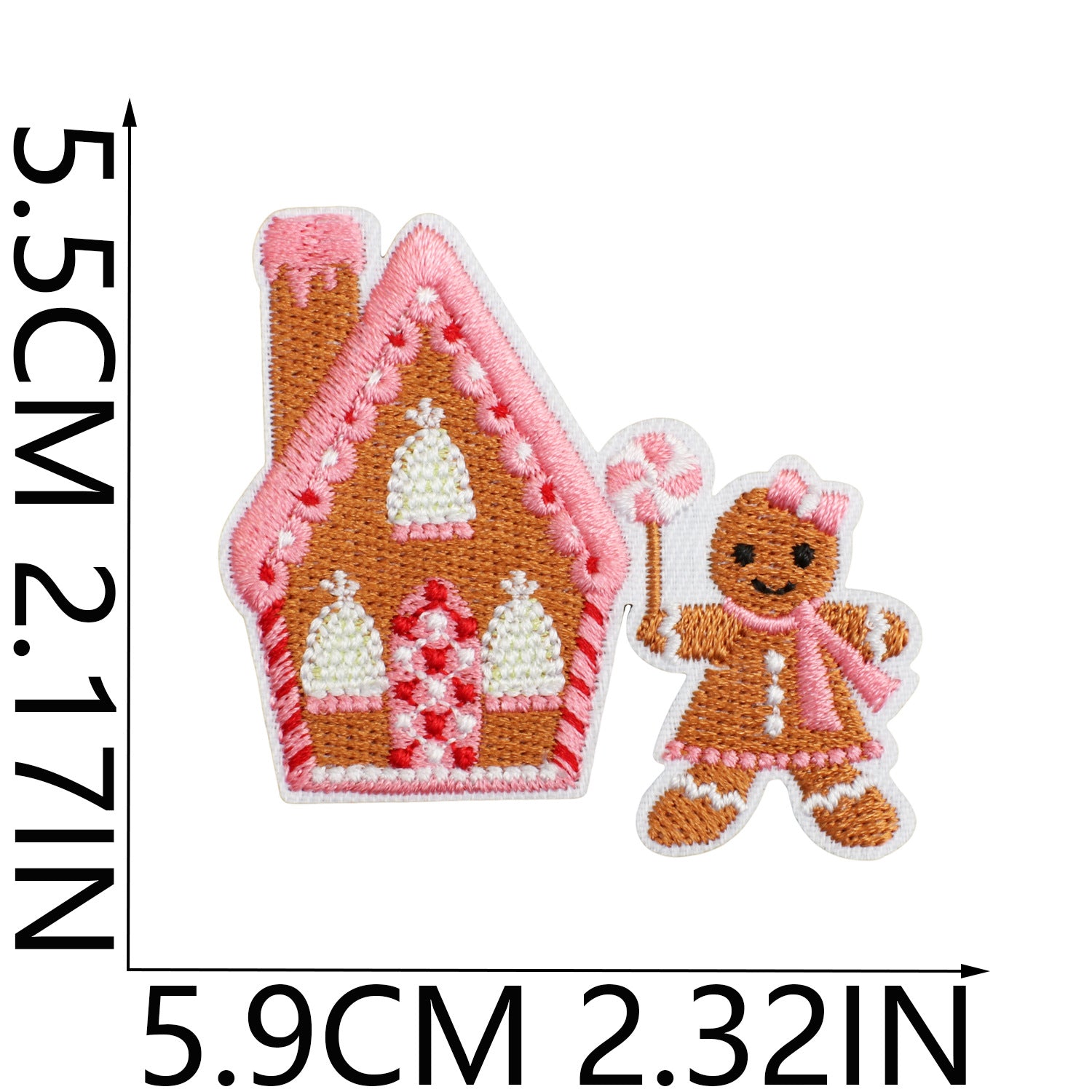 Wholesale Polyester Iron On Christmas Embroidered Patches Bells Stars Cartoon Design For Clothing DIY