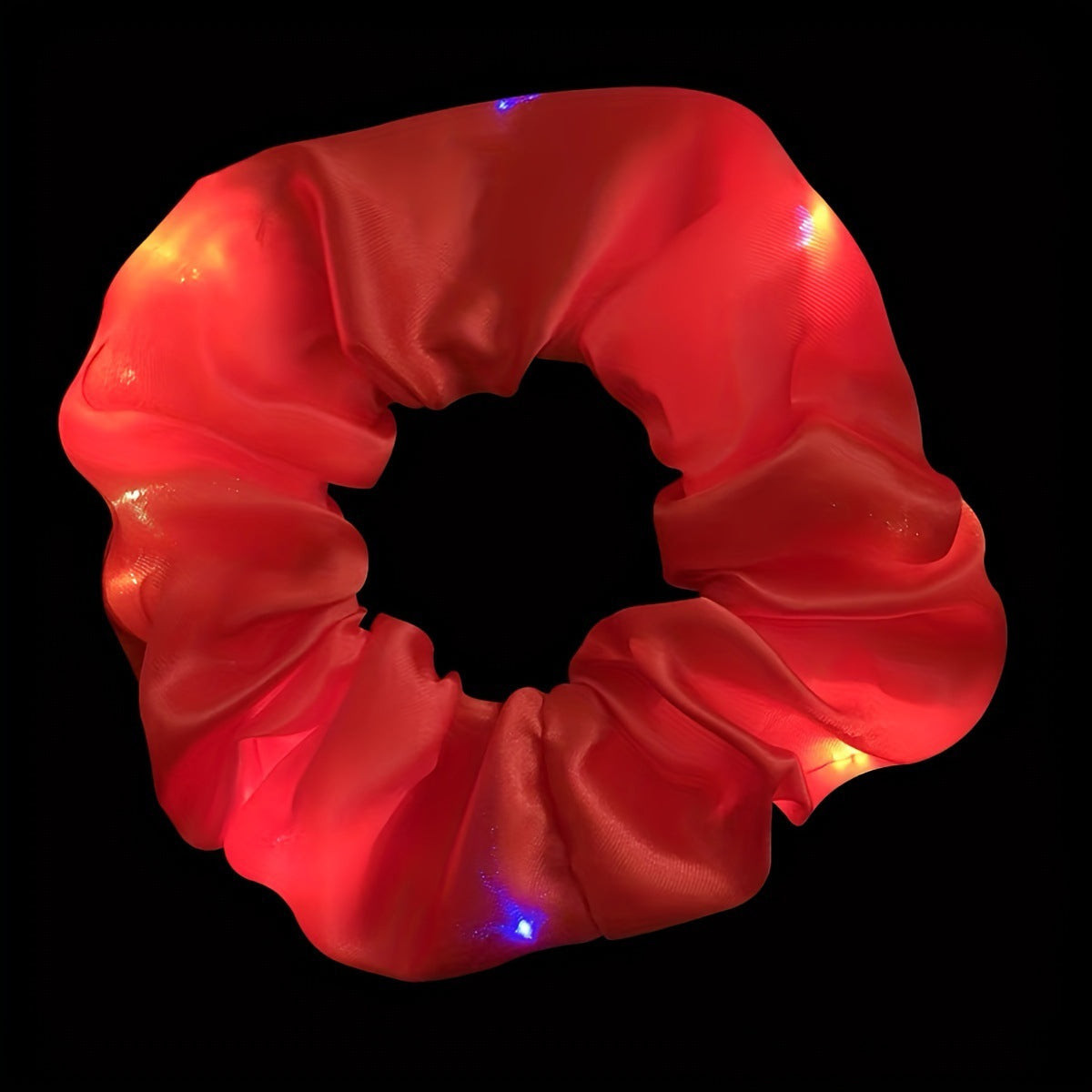 Wholesale  LED luminous hair ring large intestine ring