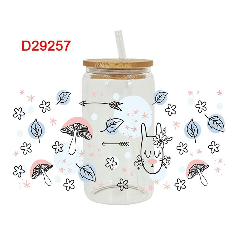 Wholesale Cute Cartoon   16oz Cup UV DTF Wraps