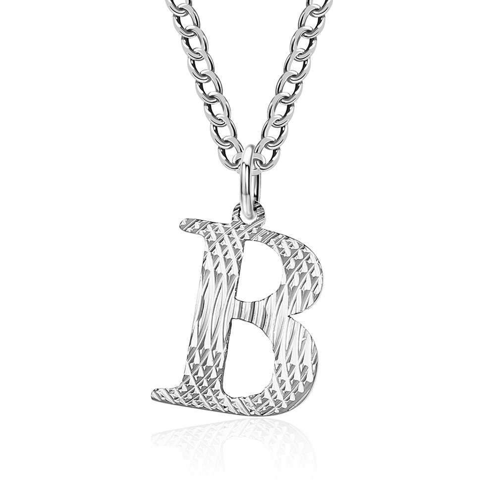 Wholesale English Letter Titanium Steel Necklaces