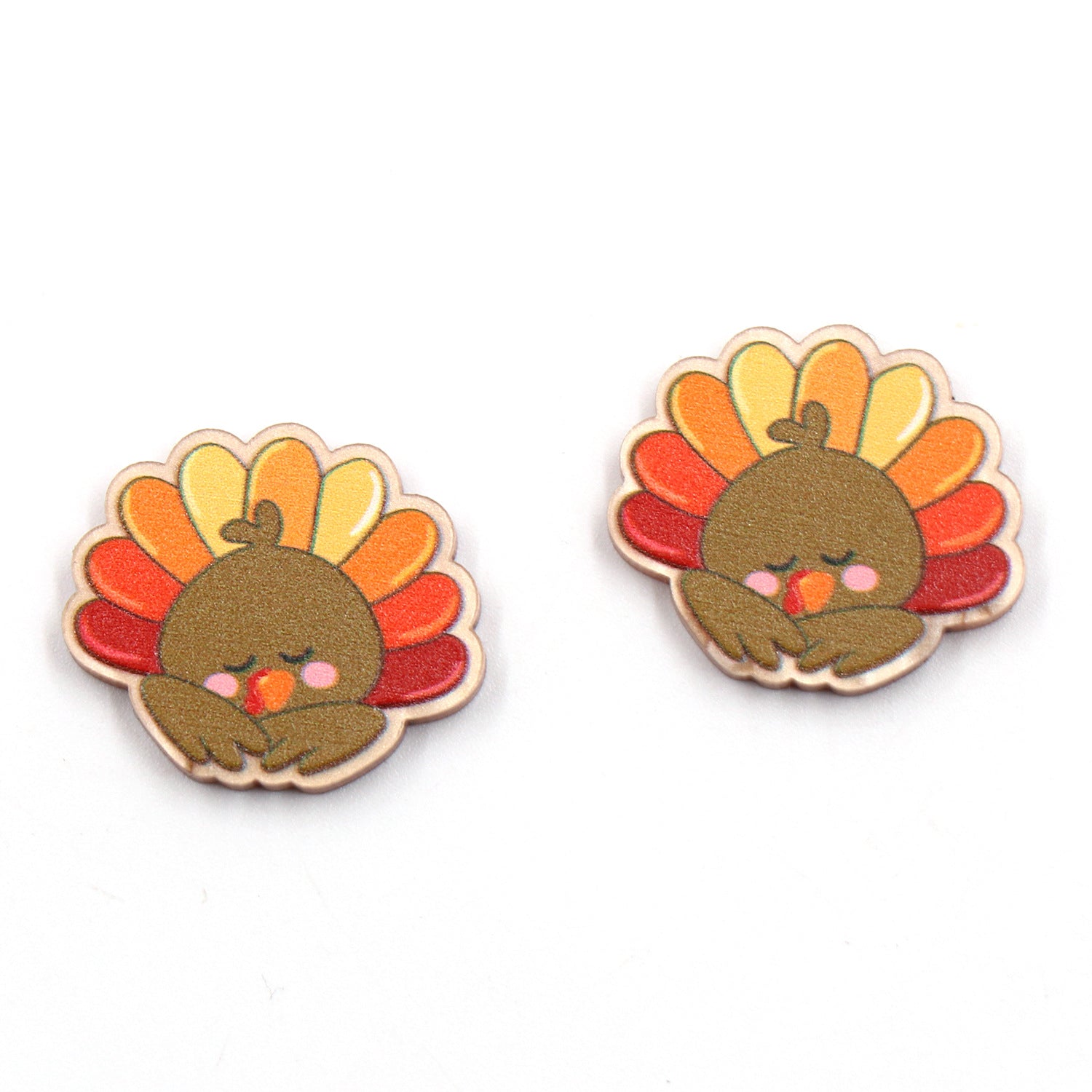 Wholesale Easter Gradual Turkey Acrylic Earrings