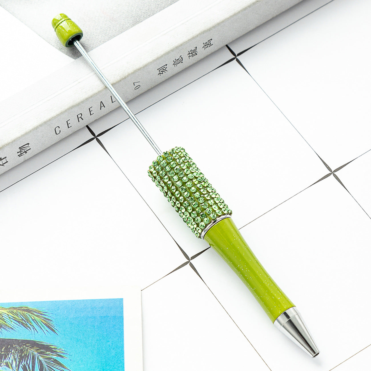 Wholesale 500pcs Beadable Pens Rhinestone Pens Handmade Plastic Diamond Pen