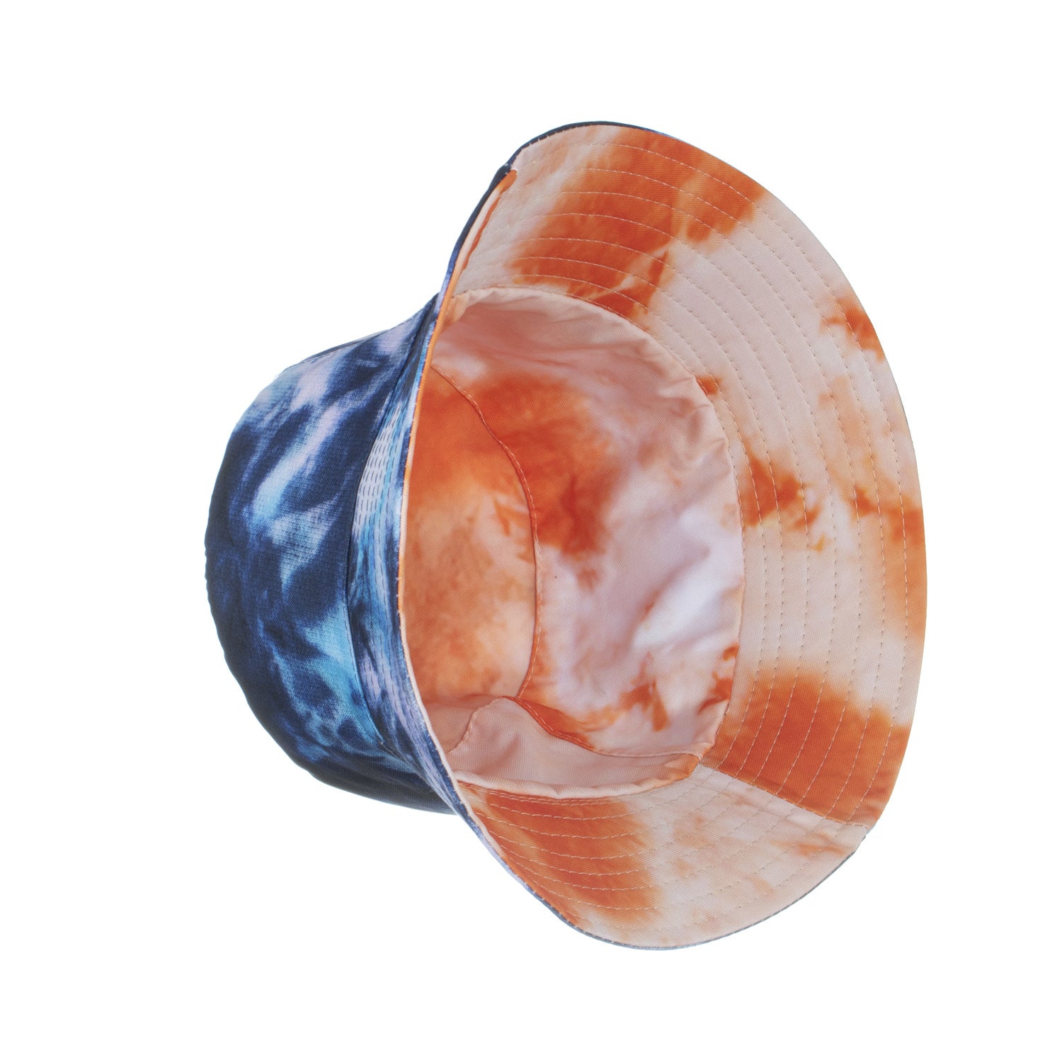 Wholesale Cotton tie-dye double-sided sun protection bucket hat wide brim bucket hat