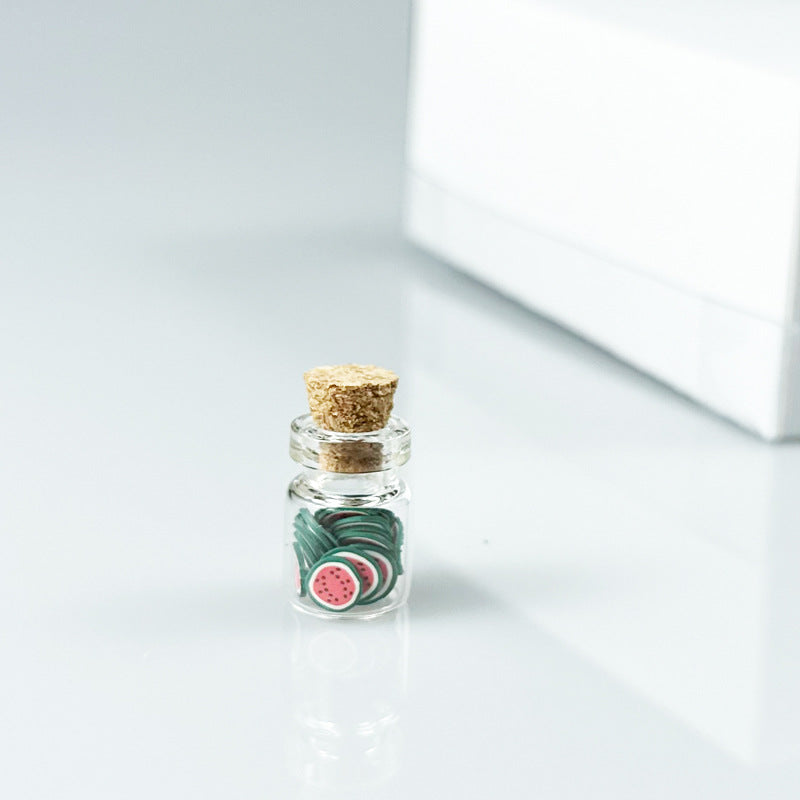 Wholesale 1;12 dollhouse dollhouse Furniture Ornaments Miniature Food Toy Scene Accessories Mini Canned Fruit Slices