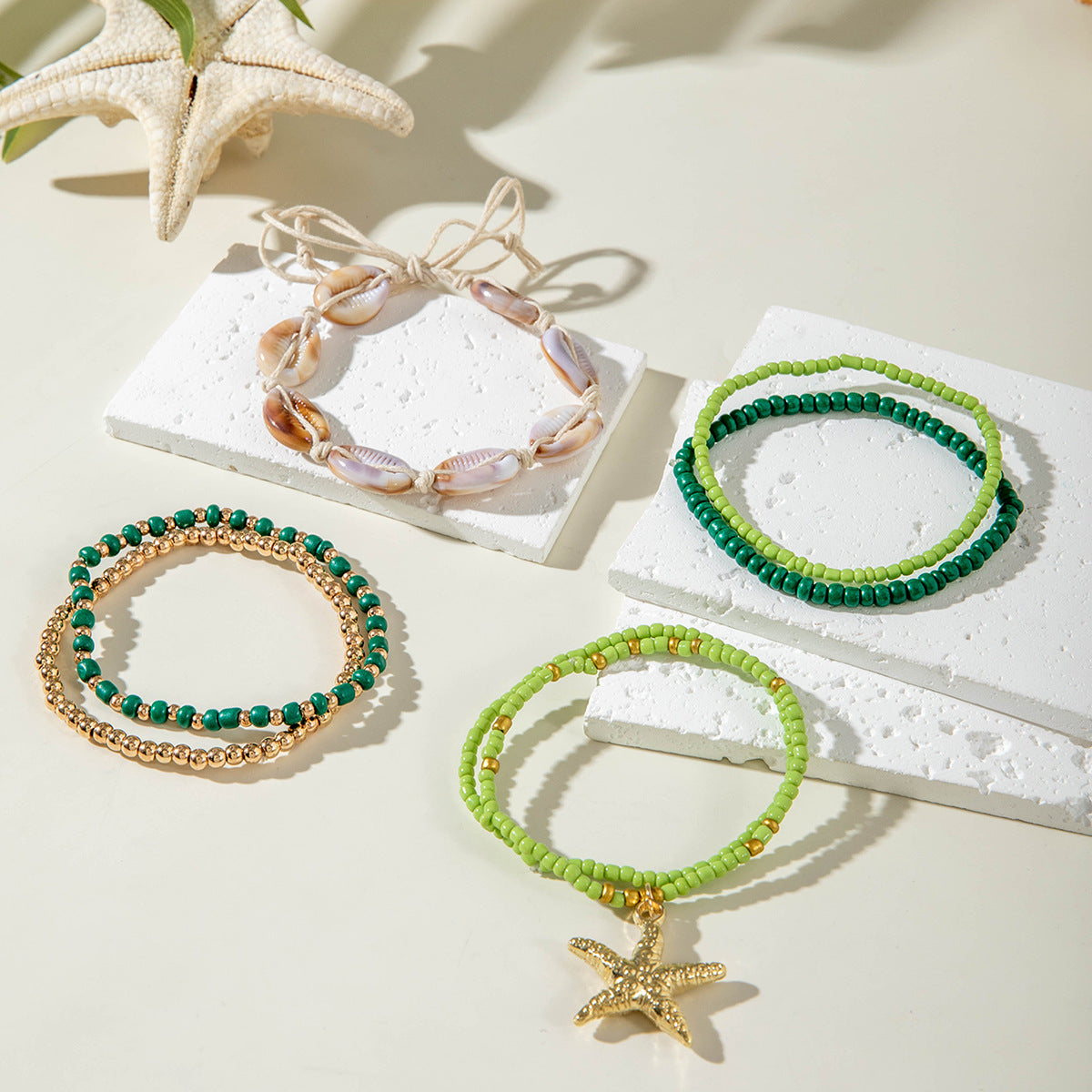 Wholesale Bohemian Beach Vacation Style Multicolor Beaded Bracelet