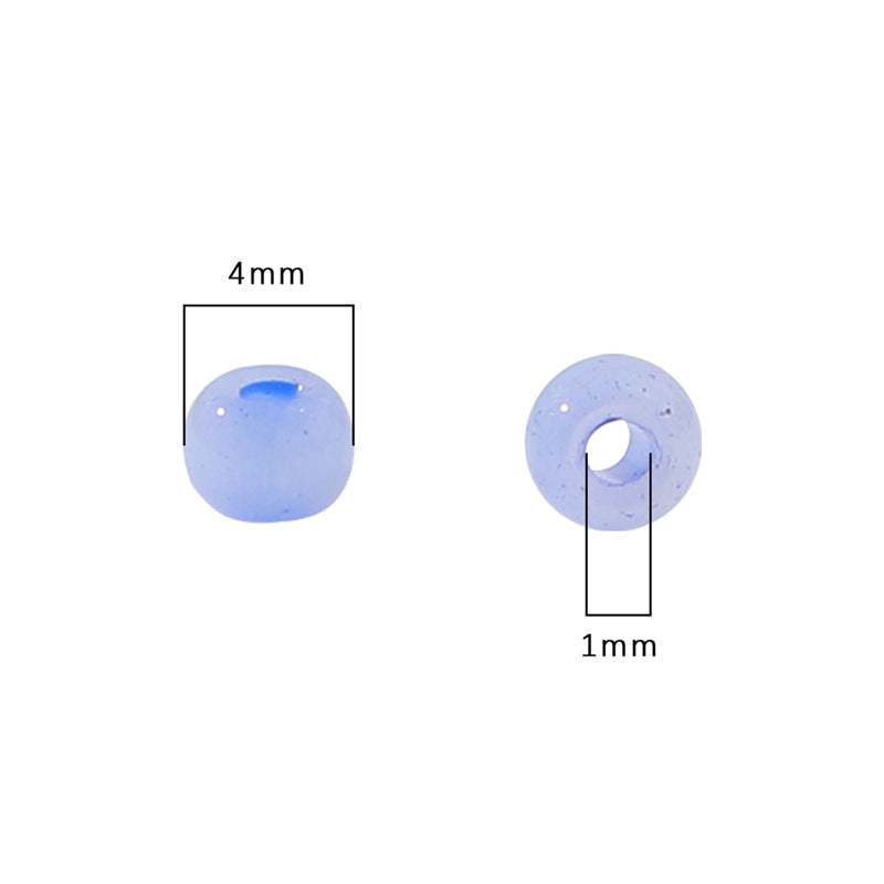 Wholesale  2 Packages  (150pcs/pack)  Cat's Eye Jade Fantasy Colorful Diy Glazed Beads