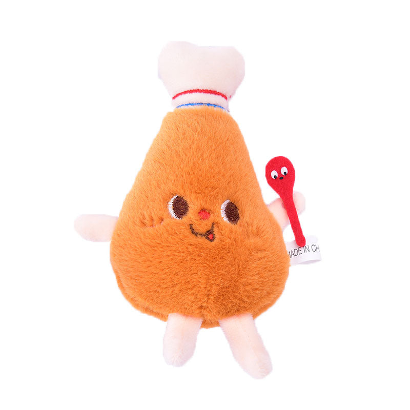 Wholesale Cute Cartoon Food Plush Pendant Keychain