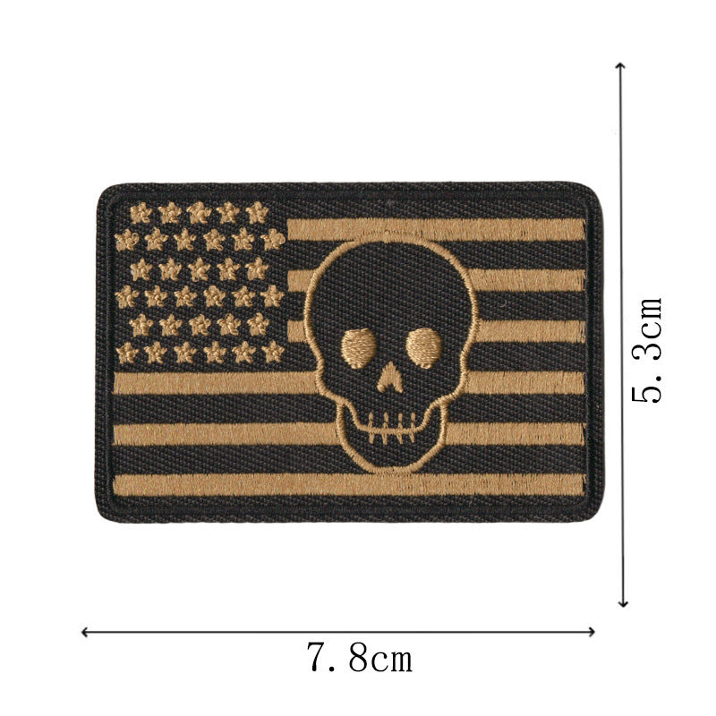Wholesale Warrior English Letter Embroidered Patch Set 9 Pack Hook And Loop Decorative Applique For Hats Coats Bags DIY Craft Supply