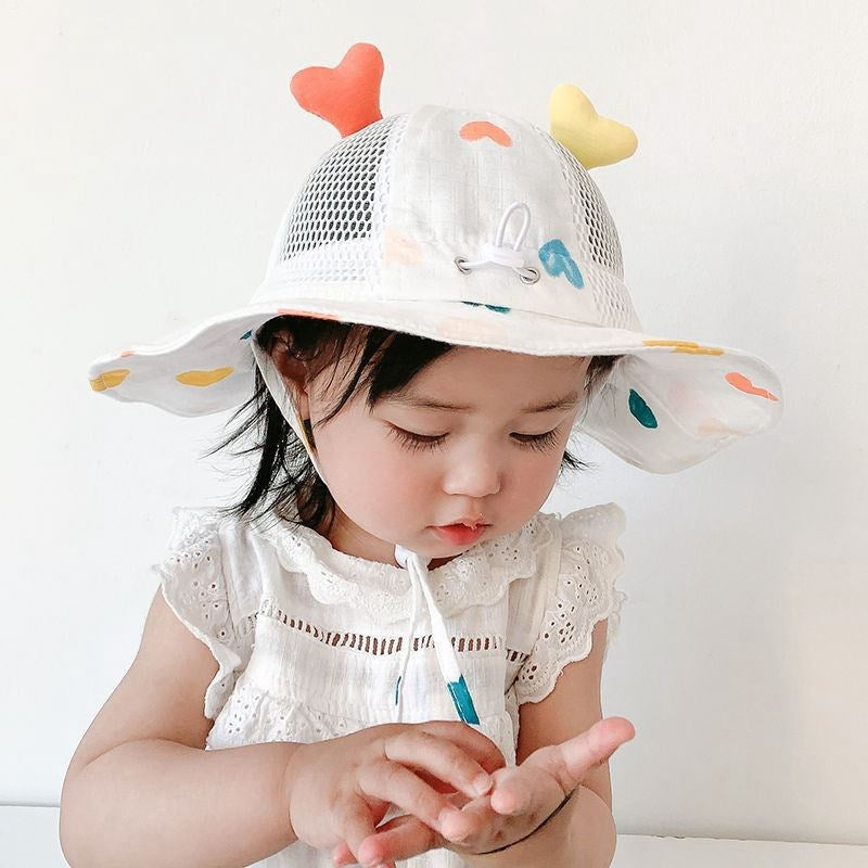Wholesale Cotton Mesh Kids Bucket Hat