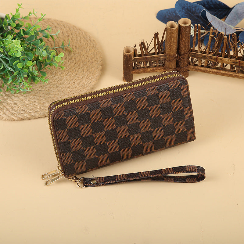 Wholesale Double Pull Cute Long Printed Bi-Fold Wallet