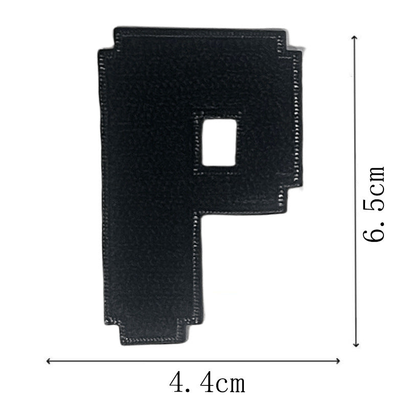Wholesale Classic Black Embroidered Letter Patches Set Of 26 Adhesive Applique For Coat Repair DIY Craft Supply
