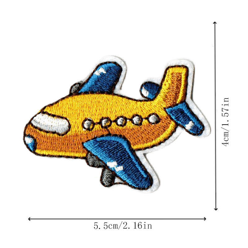 Wholesale Trendy Embroidered Cartoon Vehicle Patch Set 9 Pack Hat Clothing Decorative Appliques DIY Craft Gift