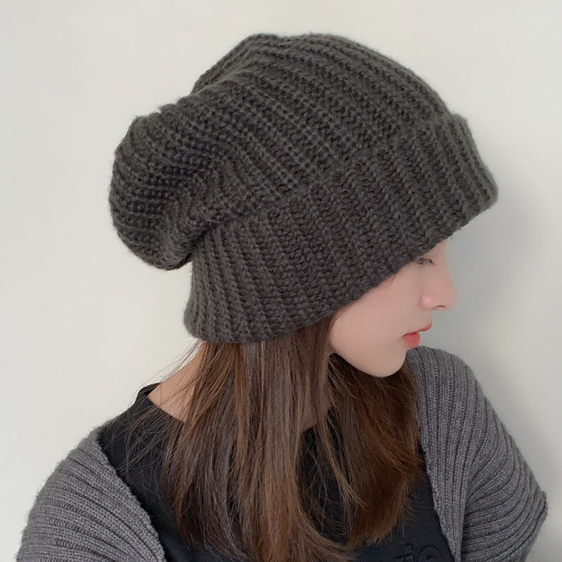 Wholesale Pile Hat Fashion All-match Knitted Wool Hat