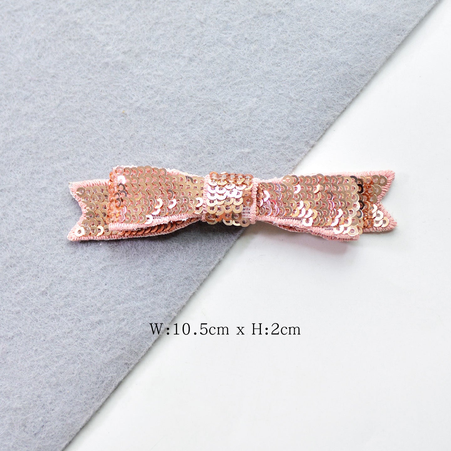Wholesale Love Letter Bow Embroidered Felt Patch With Pink Sequin Trendy Decorative Accent For Clothing Repair Gift Or Boutique Resale