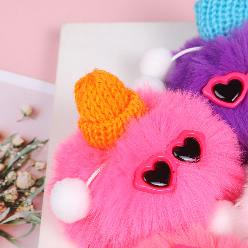 Wholesale Hair Ball Elf Keychain