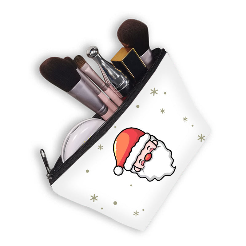 Wholesale Christmas Polyester Makeup Bags, Wash Bags, Storage Bags
