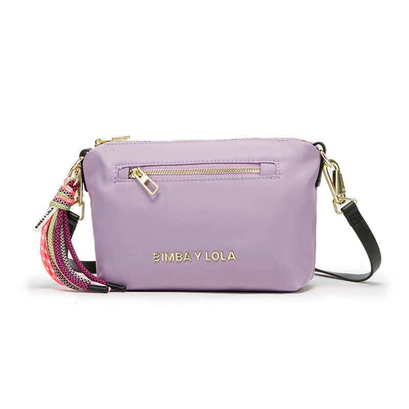 Wholesale Letter Simple Nylon Gold Zipper Shoulder Crossbody Bag