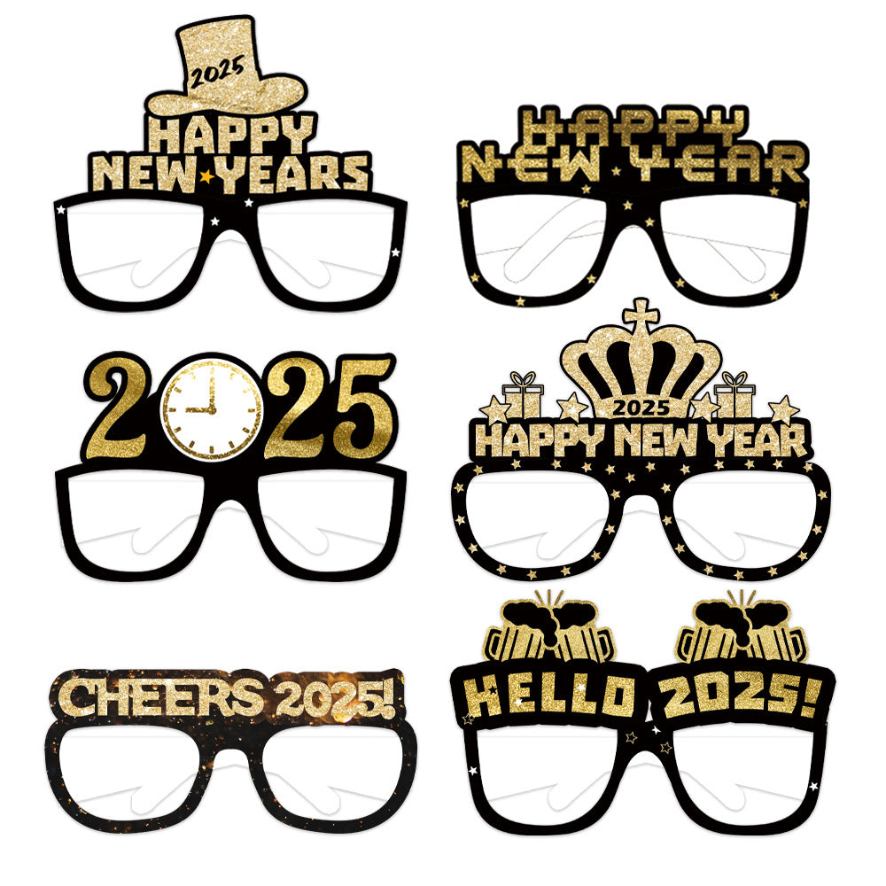 Wholesale 2025 Party Paper Funny Hat Glasses Decorations