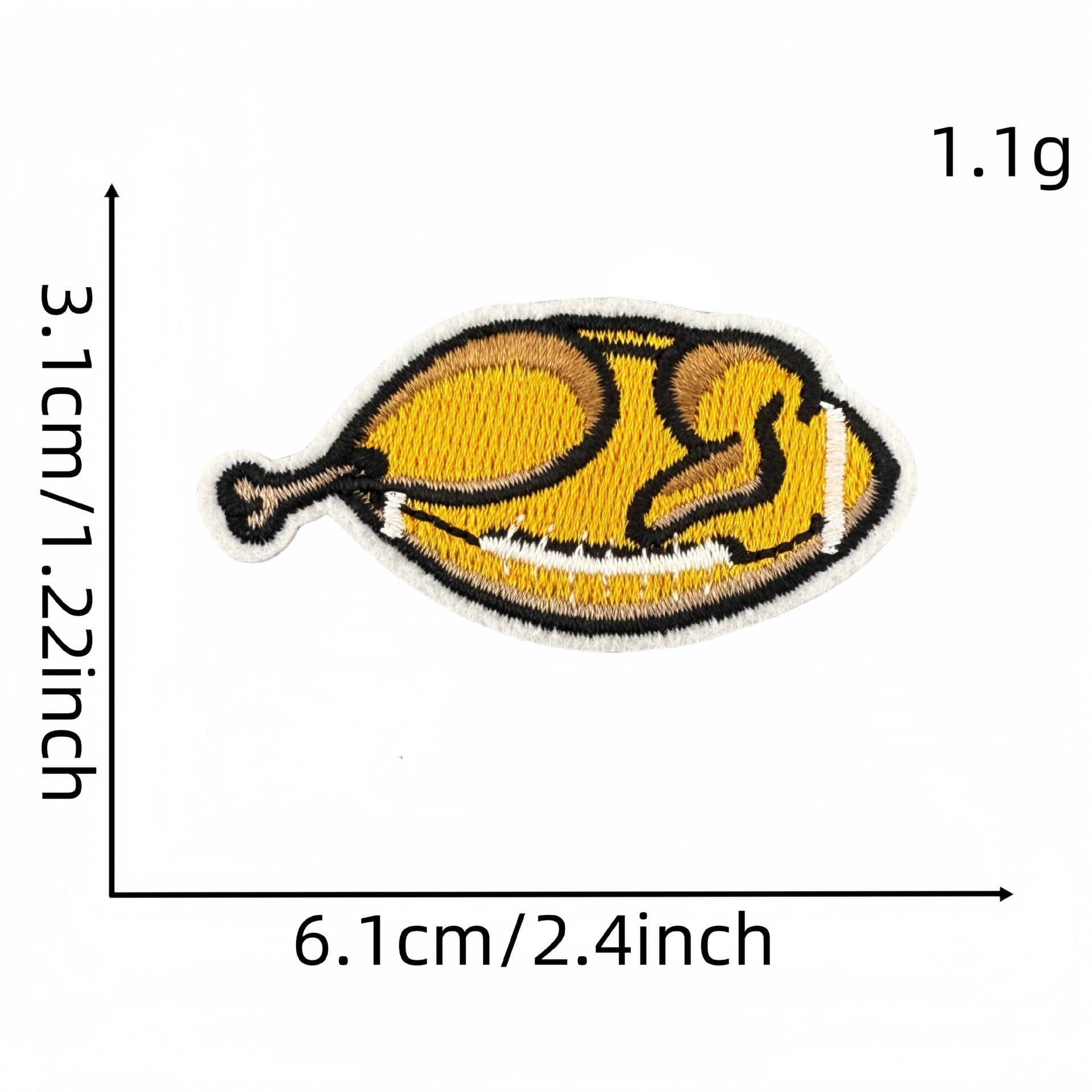 Wholesale Thanksgiving Embroidered Hot Melt Adhesive Patches