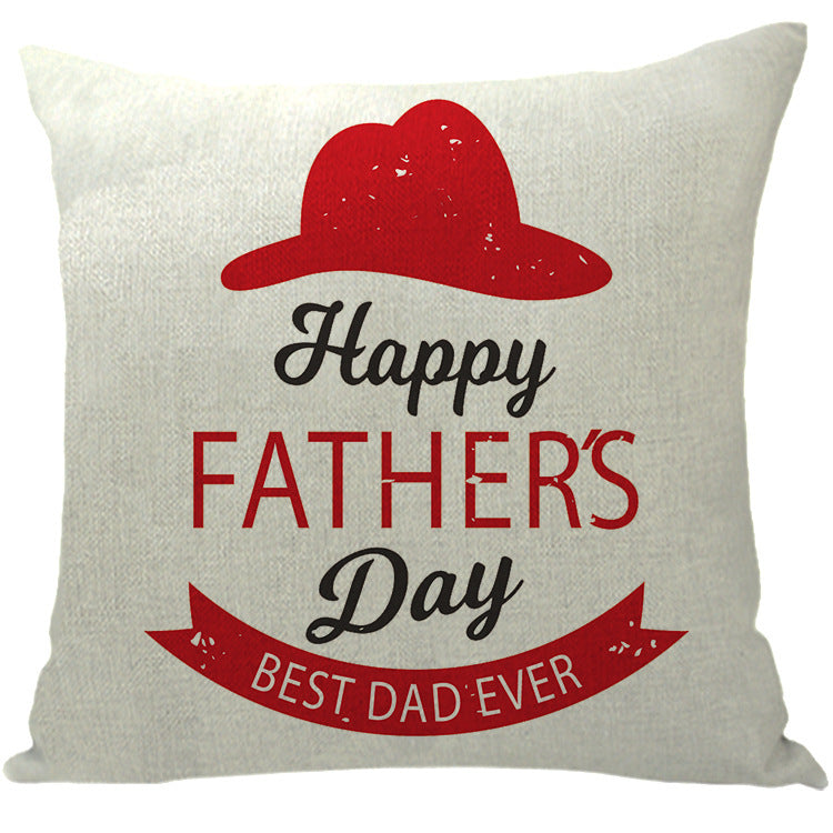 Wholesale Car Sofa Cushions Father's Day Hug Cotton Linen Pillowcases