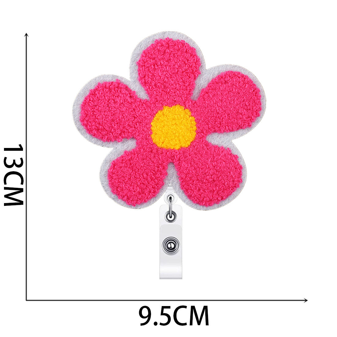 Wholesale Flower Easy-to-pull Buckle Embroidered Cloth Sticker
