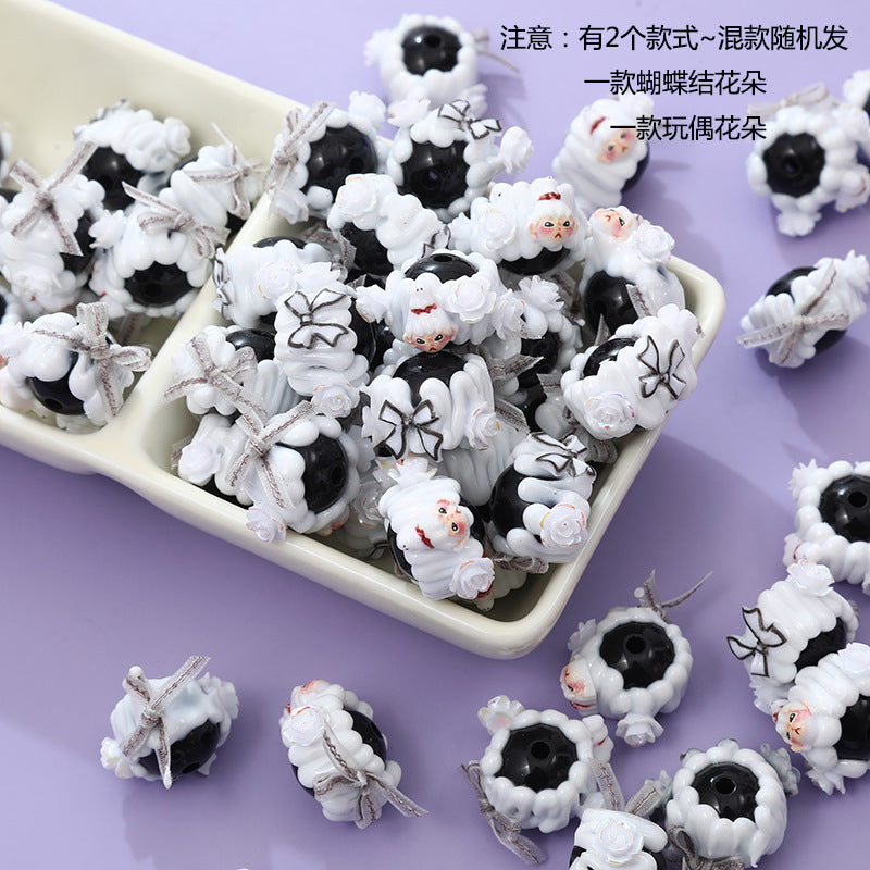 Wholesale Cartoon 3D Flower Heavy Beads