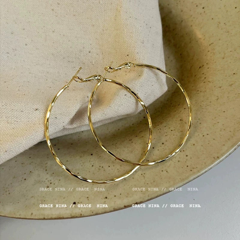 Wholesale Geometric oval high-end cool style earrings