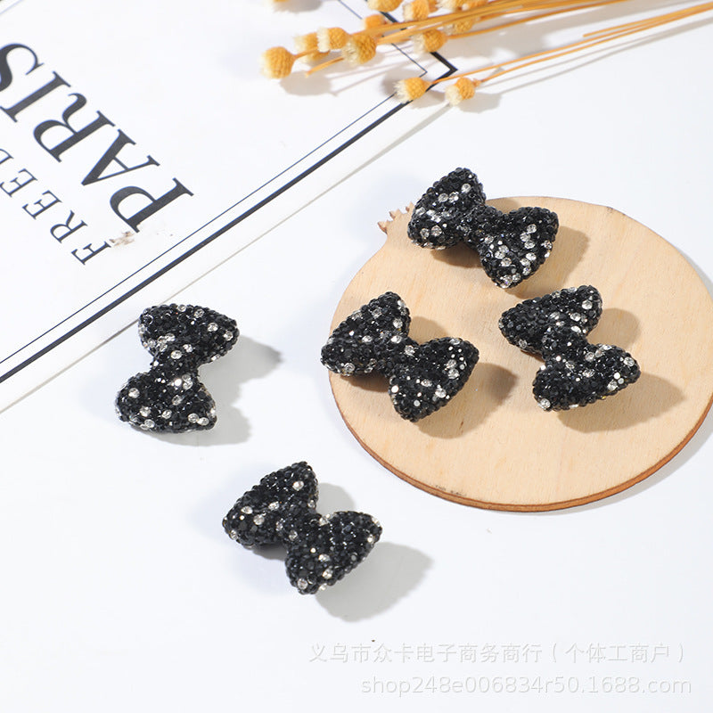 Wholesale 20pcs Gypsophila Clay Straight Hole Bow 29* 21 Bow Tie  Beaded