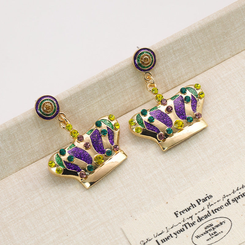 Wholesale Carnival Color Niche Design Sense Earrings for Women