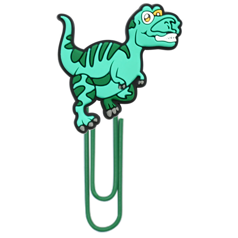 Wholesale Random 50pcs Colorful Paperclip Dinosaur Series  File Bookmarks