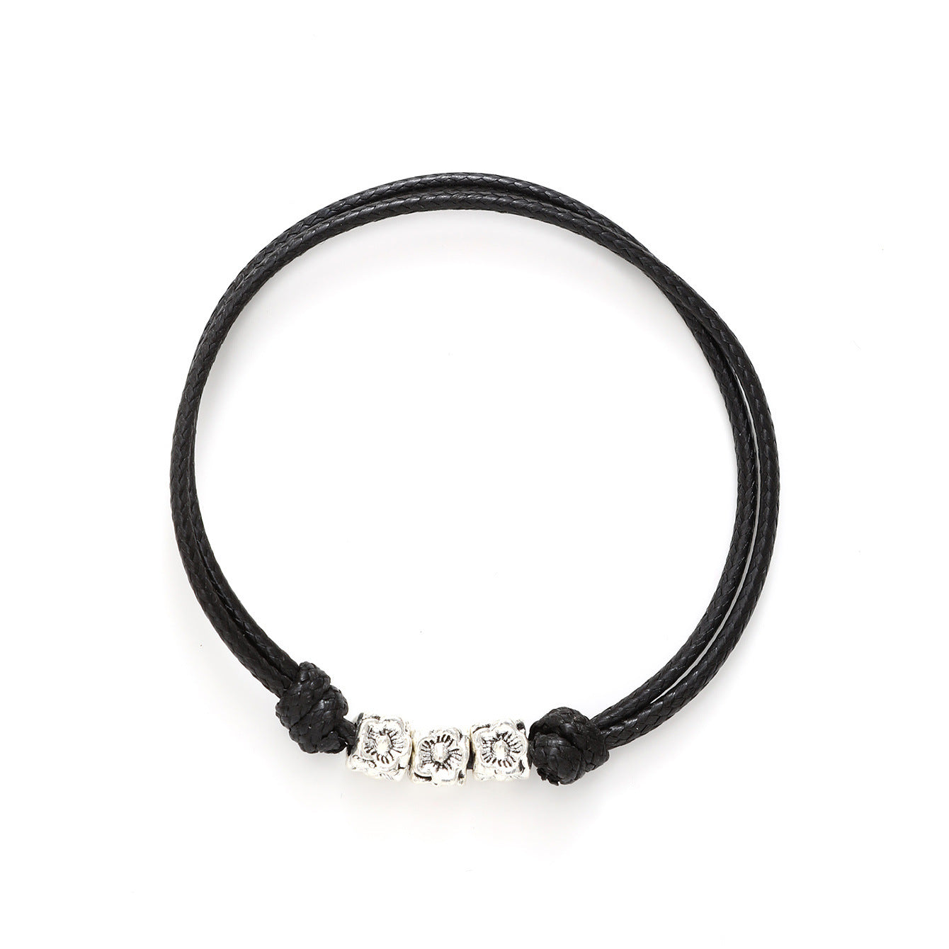 Wholesale Colorful Summer Hand-woven Waxed Cord Bracelet