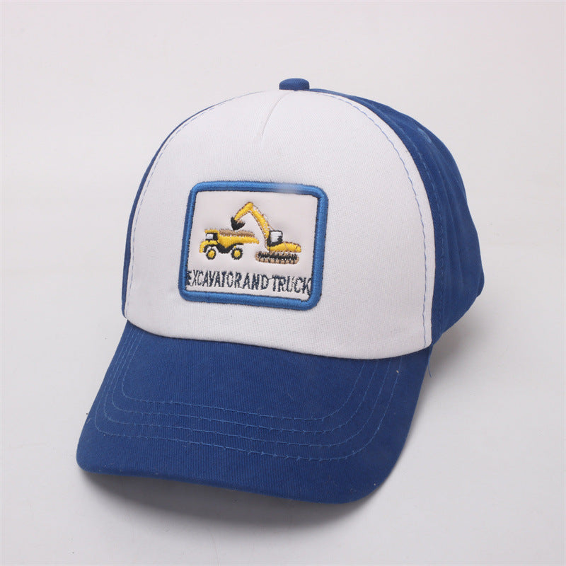 Wholesale Cotton Polyester Cartoon Excavator Children's Baseball Caps