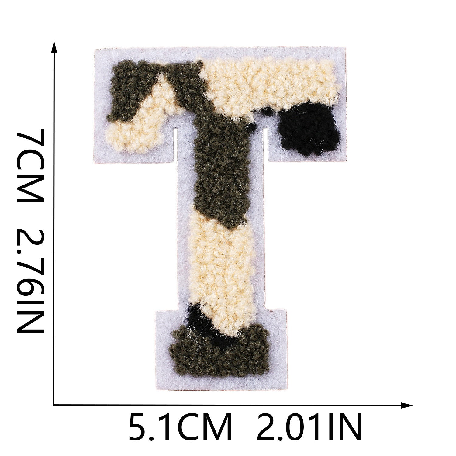 Wholesale Camouflage English letter embroidered towel patch