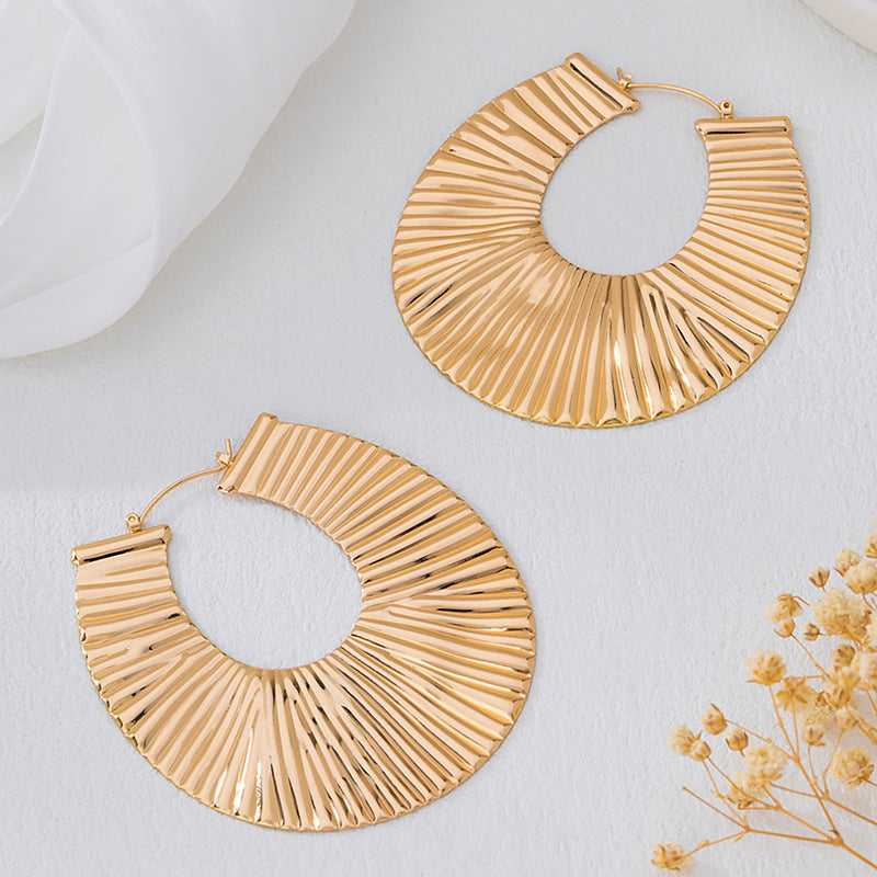Wholesale Retro French Minimalist Titanium Steel Dangle Earrings For Women Chic Fashion Jewelry Accessory Party Everyday Wear Resale