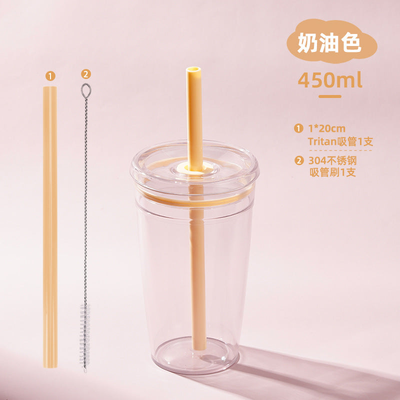 Wholesale Candy colored straw water cup