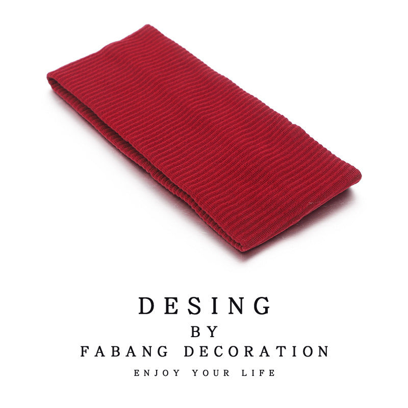 Wholesale Knitted silk scarf sweat-absorbing running sports face washing headband