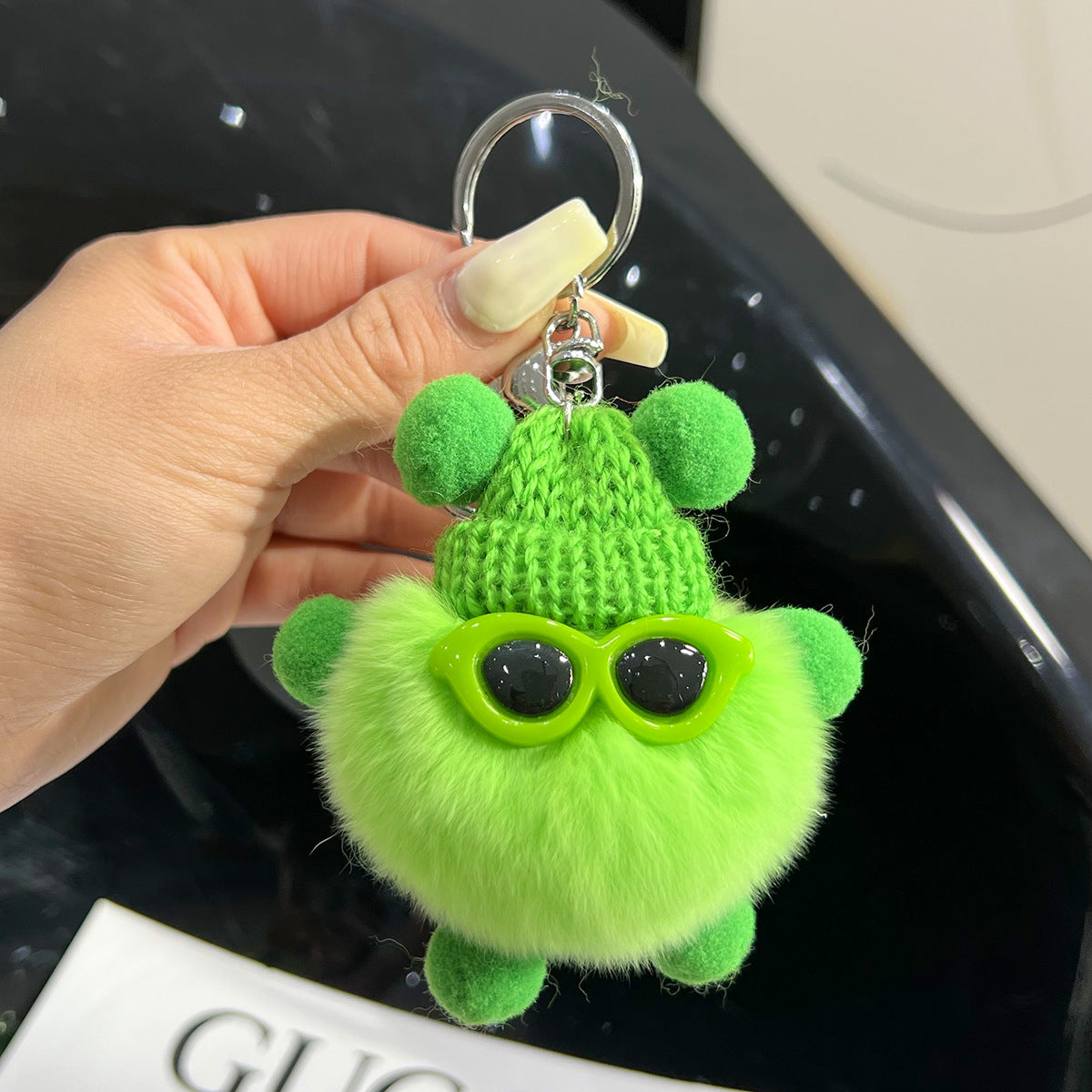Wholesale Cute Cartoon Plush Ball Keychains