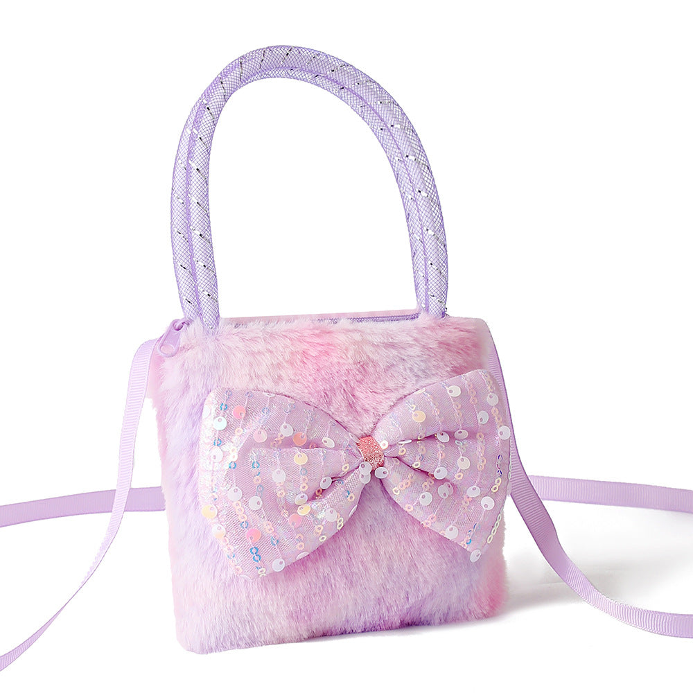 Wholesale  Love Bear Plush Small Bag Children' s Cute Crossbody Shoulder Bag