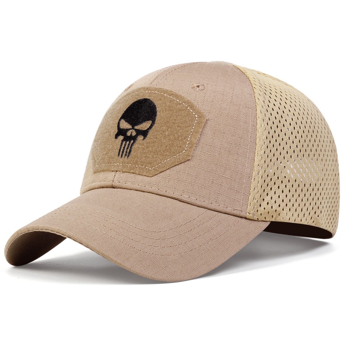 Wholesale Outdoor camouflage skull sunshade Velcro baseball cap