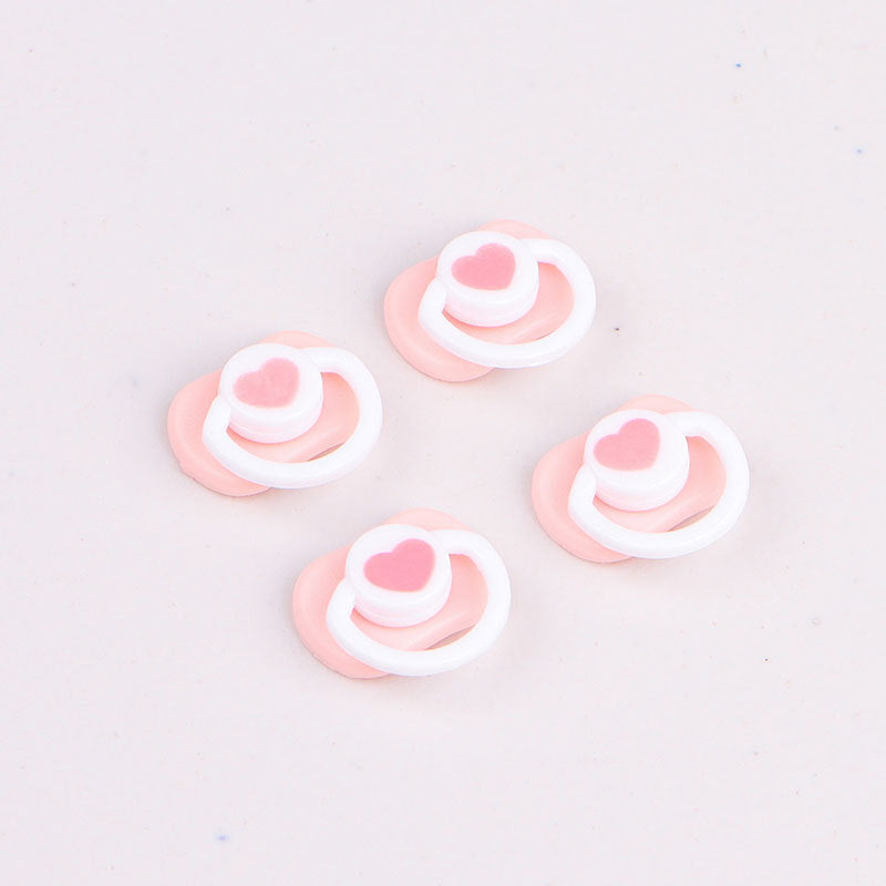 Wholesale Handmade DIY plush twisted stick accessories material doll black eyes nose Christmas hat scarf Accessories