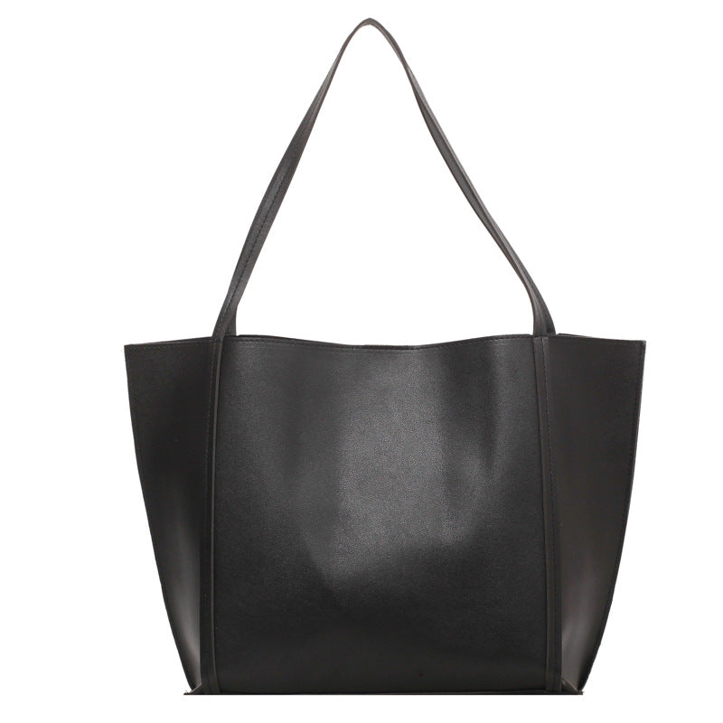 Wholesale PU Solid Color Tote Bag Shoulder Bag