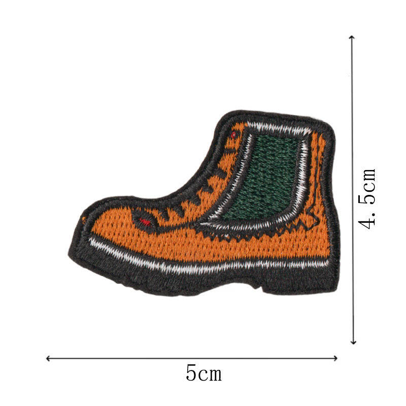 Wholesale 12 Piece Embroidered Patches Iron On Camping Hiking Nature Designs For Shoes Bags Coats