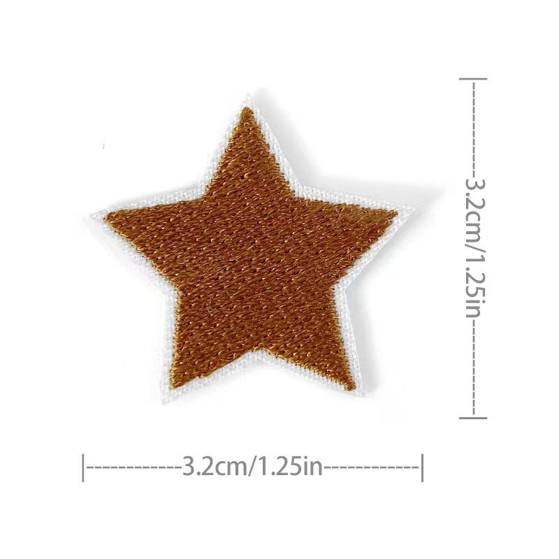 Wholesale Embroidered Star Patches 36 Pack Sew On Appliques For Clothing And Towels Fashion Accessory DIY Gift Resale